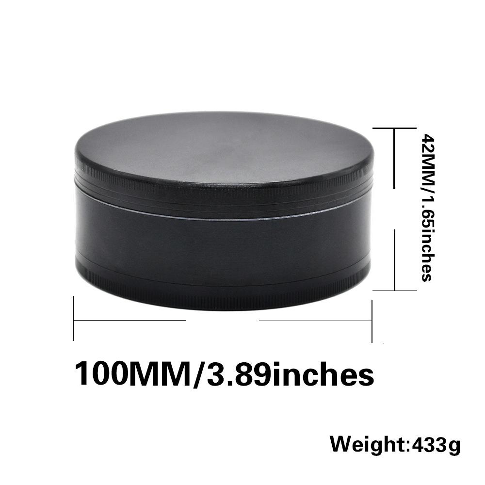Puffing Bird Basic Herb Grinder 3 Layer Extra Large Black 100 MM