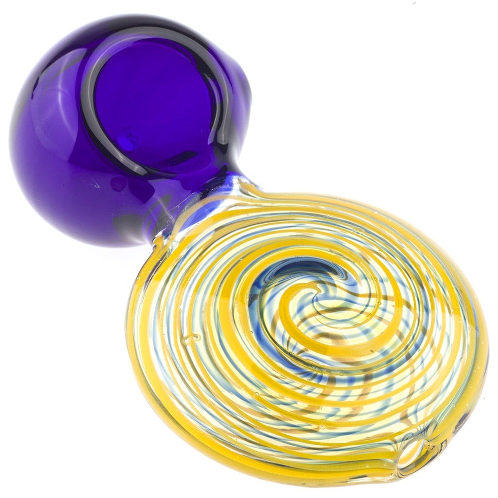 Swirl Patent Pendant Glass Spoon Pipe