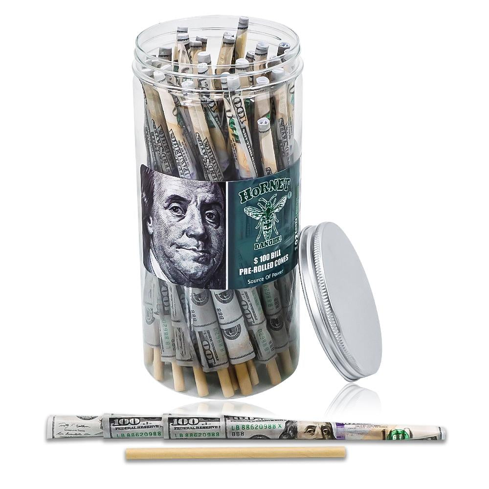 Dollar Bill Design Pre-Rolled Cones - Pack of 72