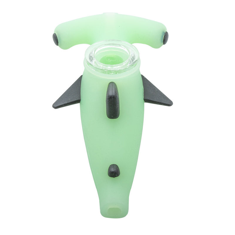 Shark Silicone Hand Pipe (Random Color)