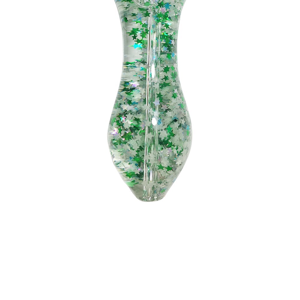 Sparkly Glitter Glass Pipe (Random Color)