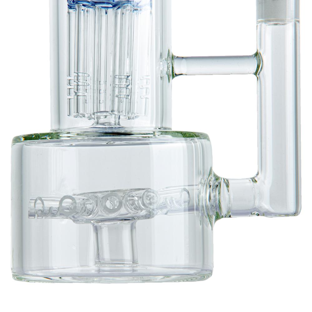 9.8 Triple Perc Bong with Thick Glass and Enhanced Mouthpiece