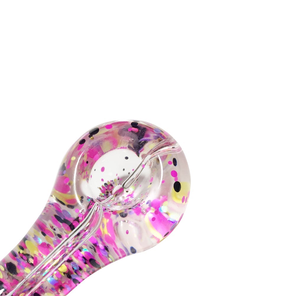 Sparkly Glitter Glass Pipe (Random Color)