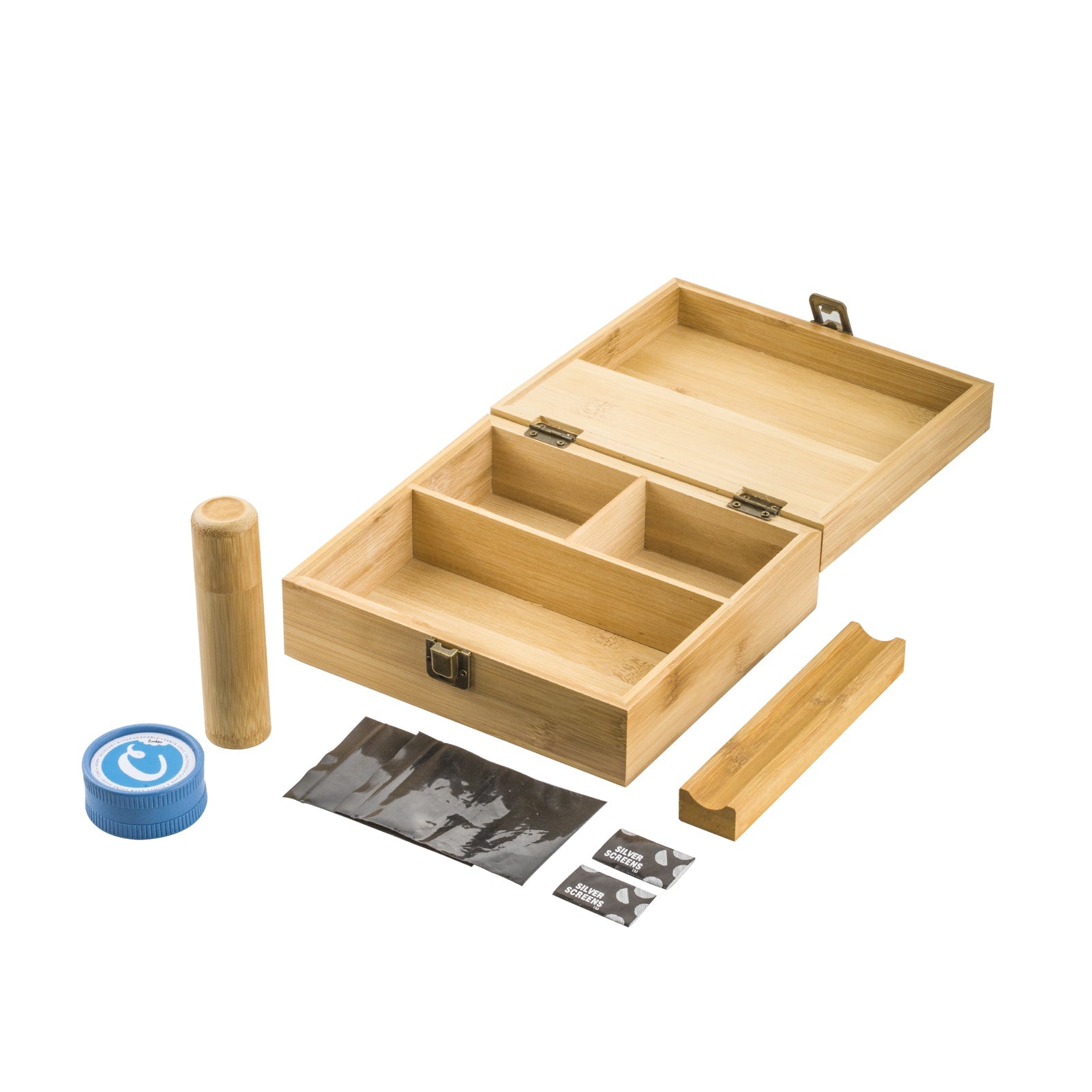 PUFFING BIRD Large Wooden Stash Box Combo Kit with Lock