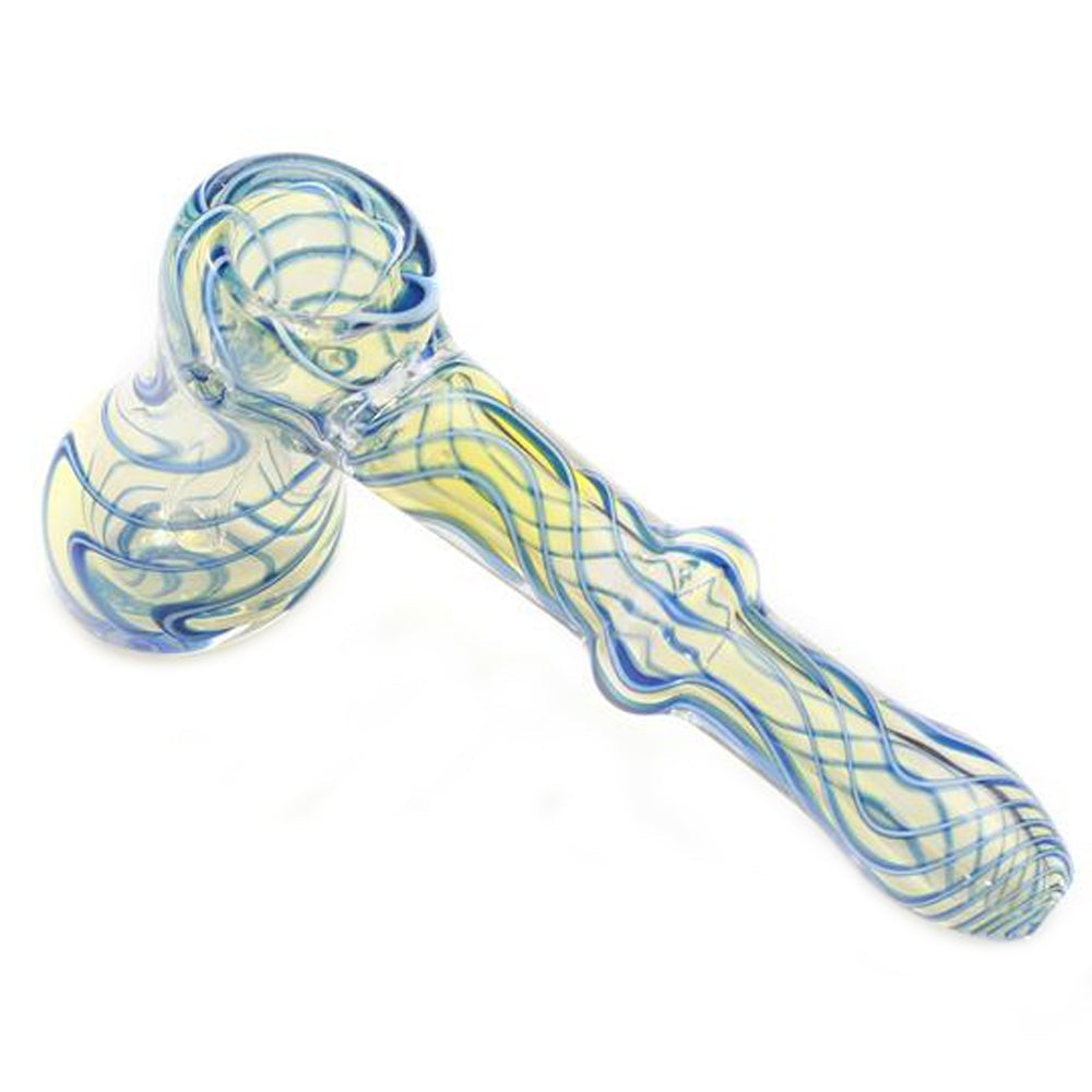Blue Swirl Hammer Bubbler