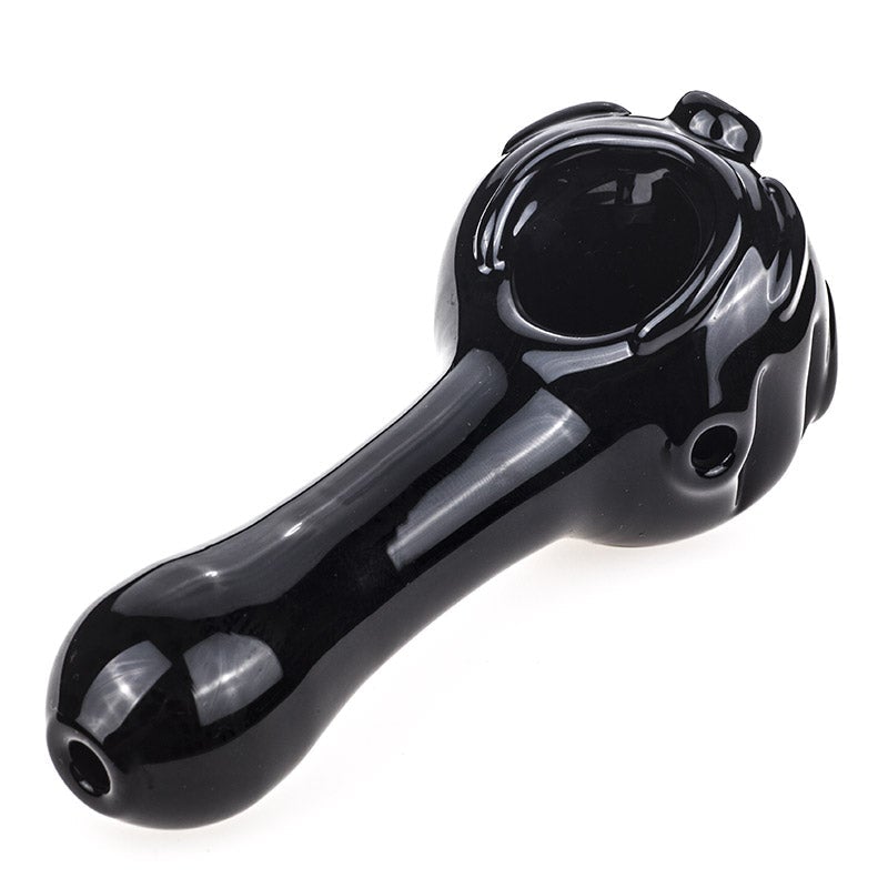 Totem Theme Black Glass Pipe