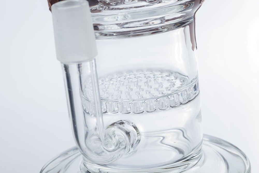 Paint Coated Dual Perc Dab Rig