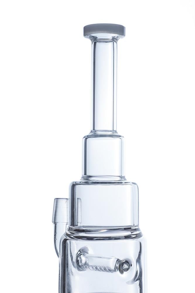 Inline Diffuser Pyramid Bong w/ Thunder Blade Grinder Set