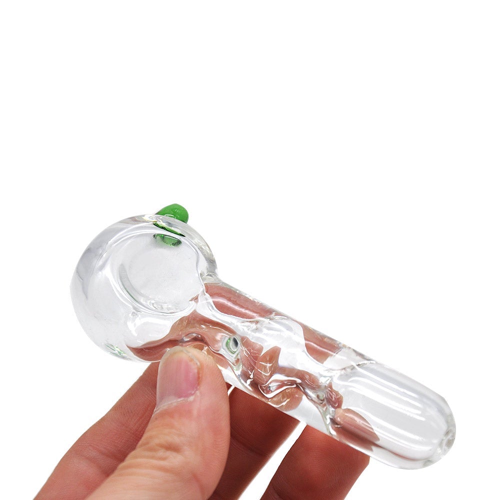 Clear Glass Tobacco Pipe