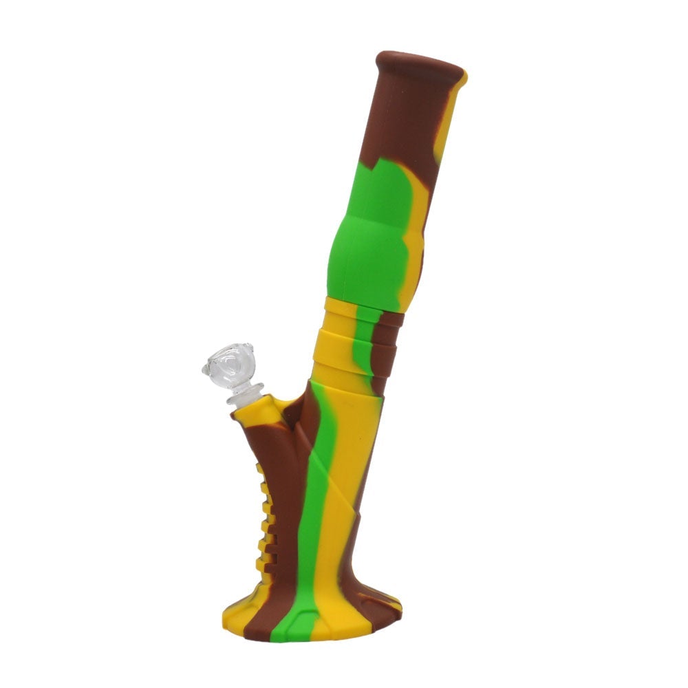 Straight 2 Part Silicone Bong