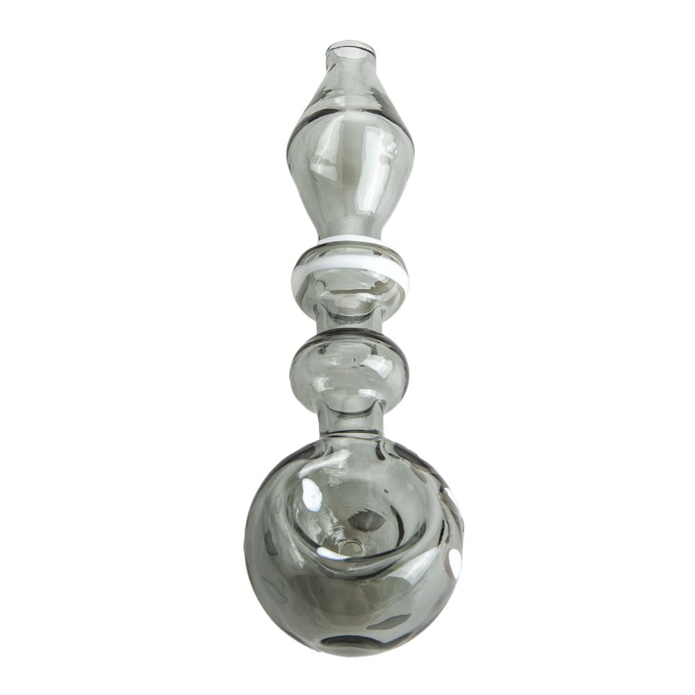 4.72 Dots Clear Glass Spoon Pipe