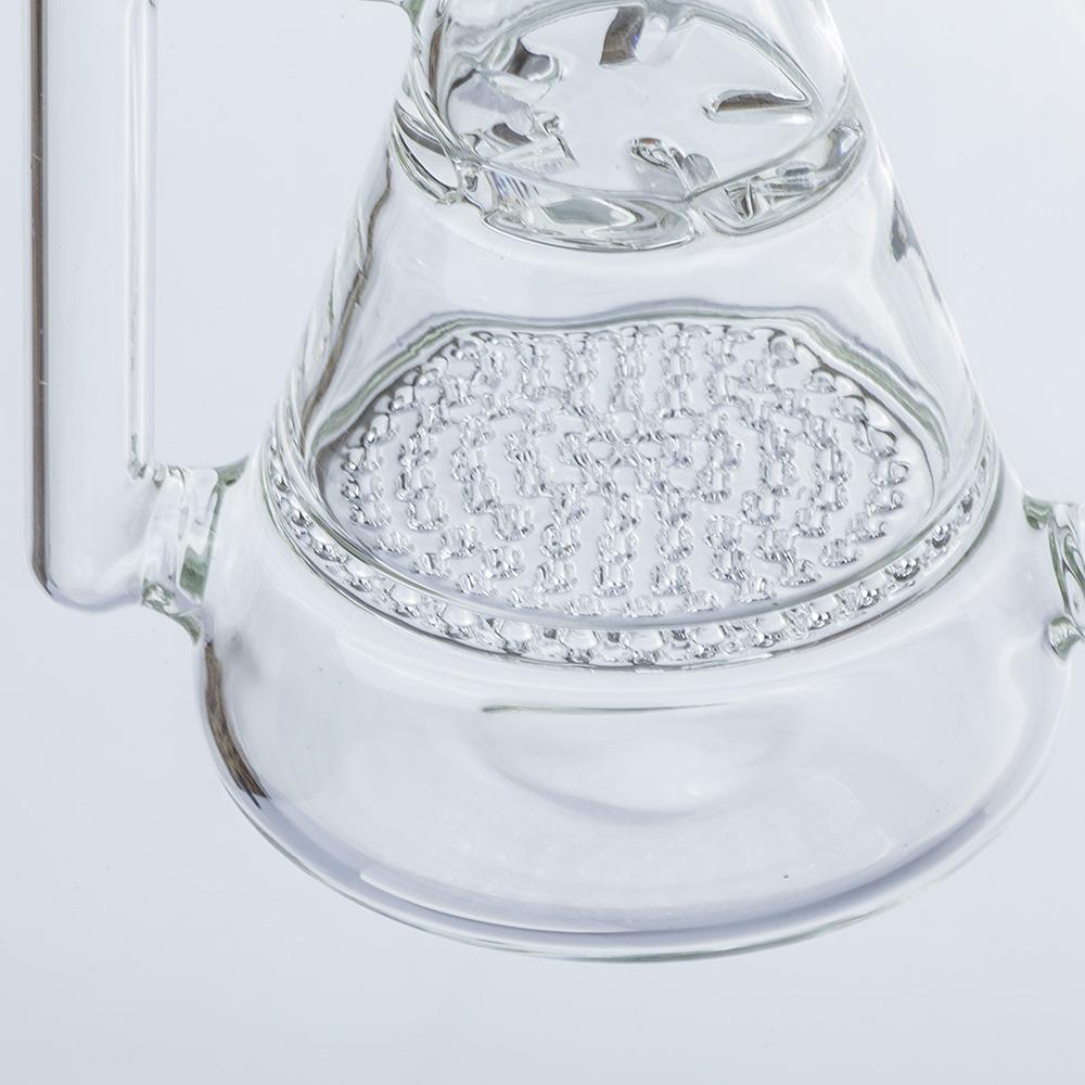 Pyramid Multi-Perc Recycler Glass Bong Set w/ Carb Cap and Banger
