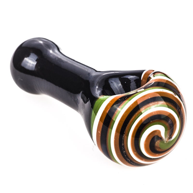 Spiral Pattern Glass Spoon Pipe