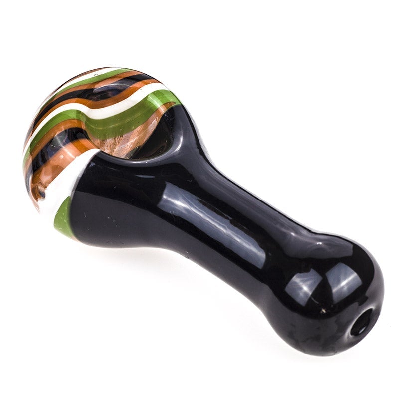 Spiral Pattern Glass Spoon Pipe