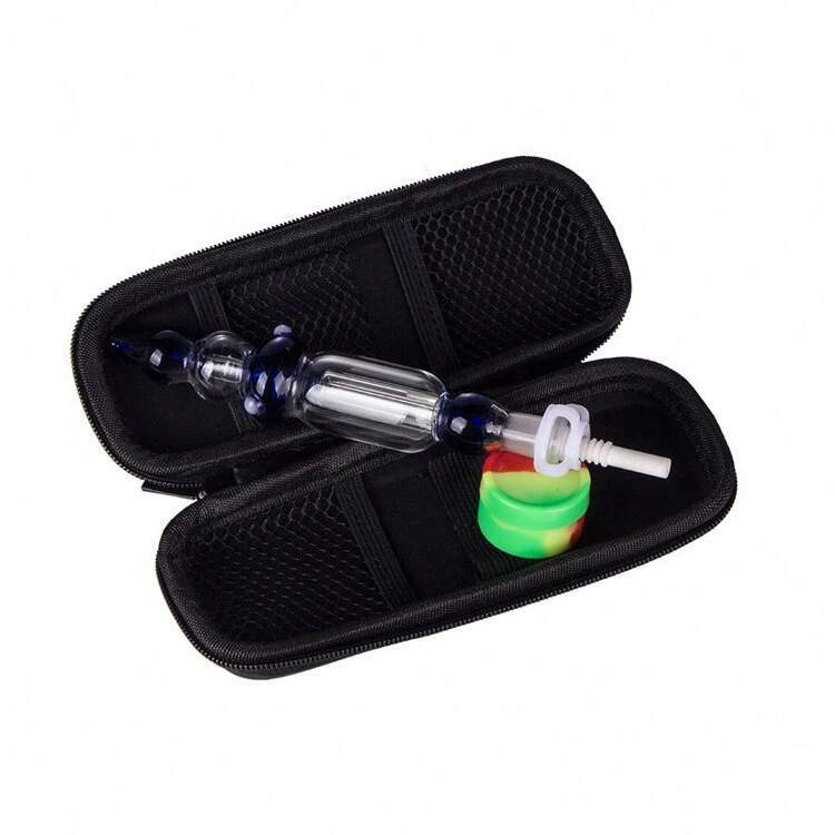10mm Glass Dab Straw Zipper Pouch Packaging