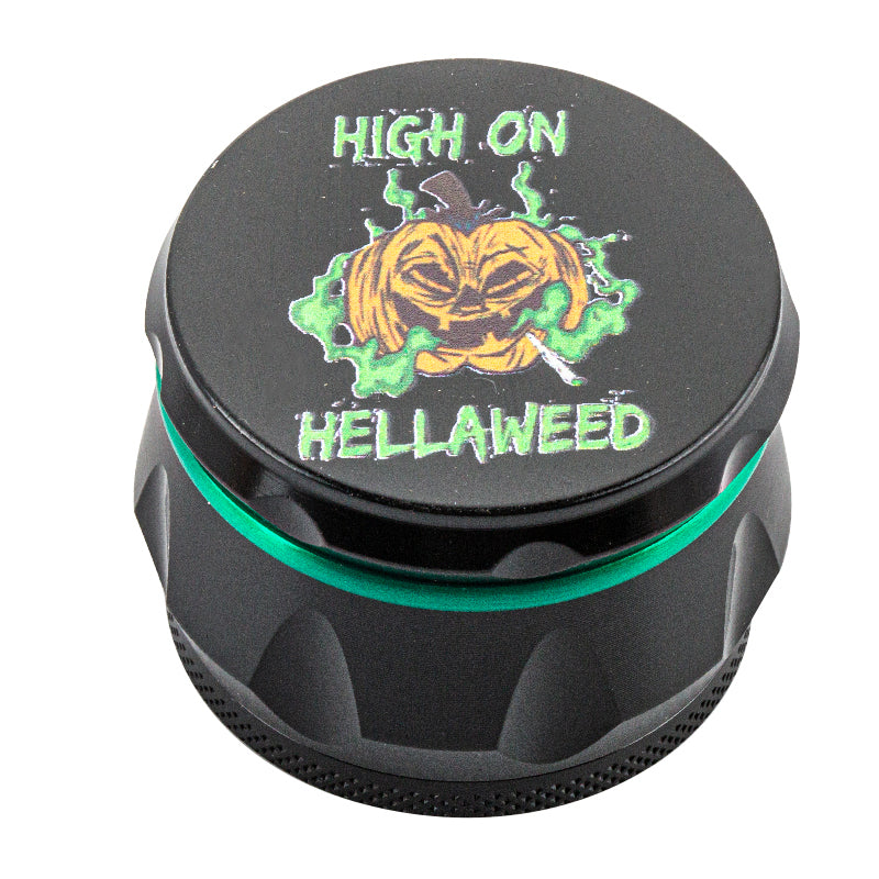 Halloweed Theme Zinc Alloy Herb Grinder 4 Piece