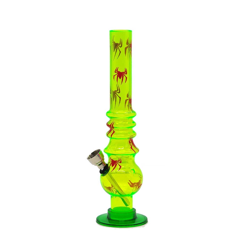 8 Spider Pattern Acrylic Bong(Random Color)