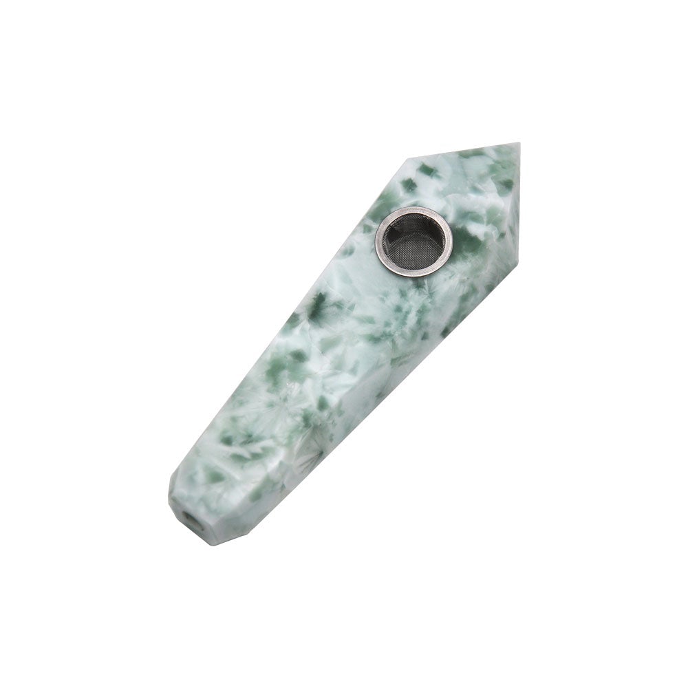 Natural Crystal Stone Pipe