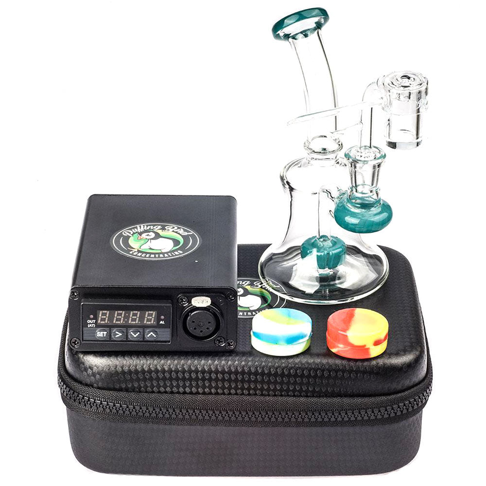 Quartz Enail W/ Mini Showerhead Perc Dab Rig Bundle