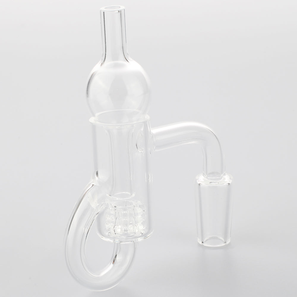 Diamond Knot Loop Recycler Quartz Banger