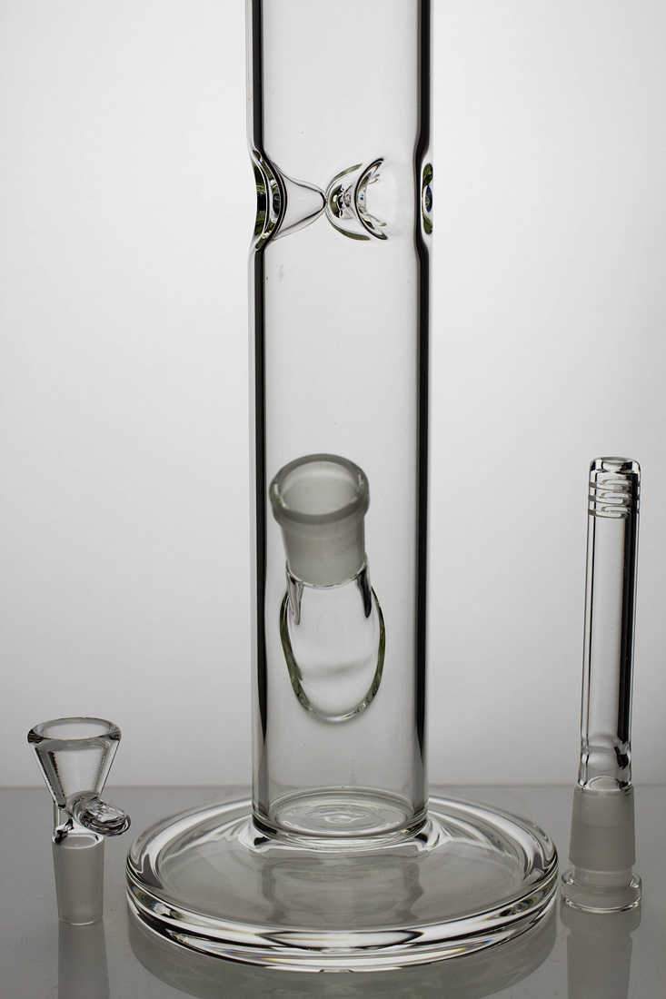 18 clear tube glass water bong