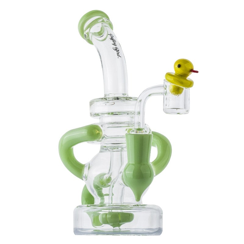Green Recycler Showerhead Perc Dab Rig Set