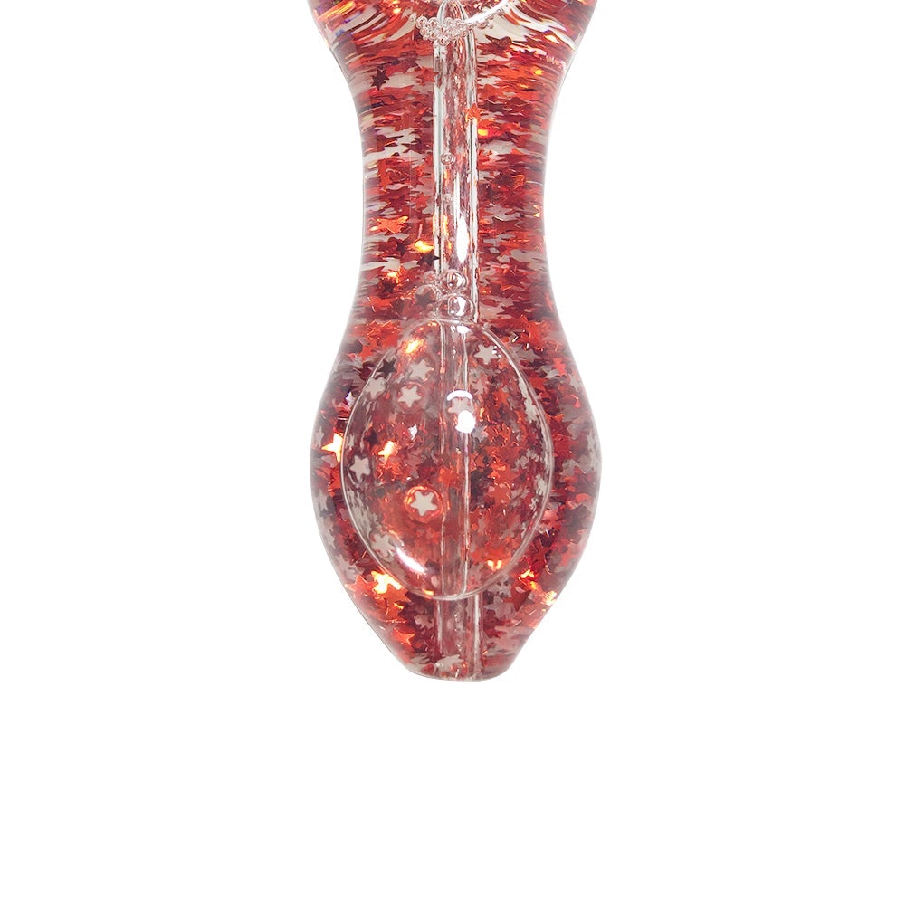 Sparkly Glitter Glass Pipe (Random Color)