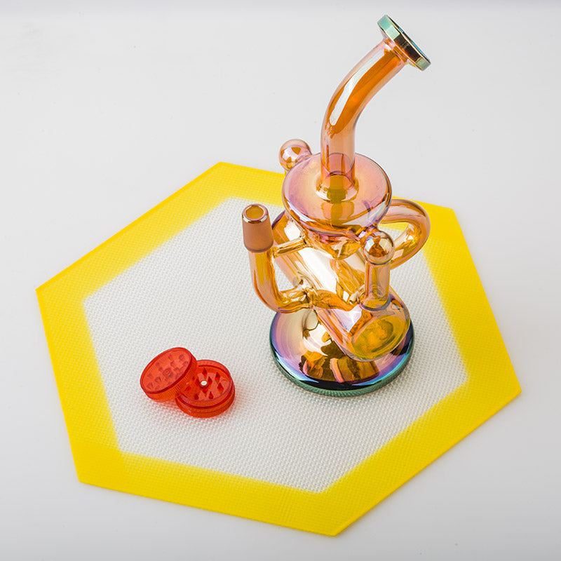 5.1 Non Stick Hexagon Silicone Dab Mat