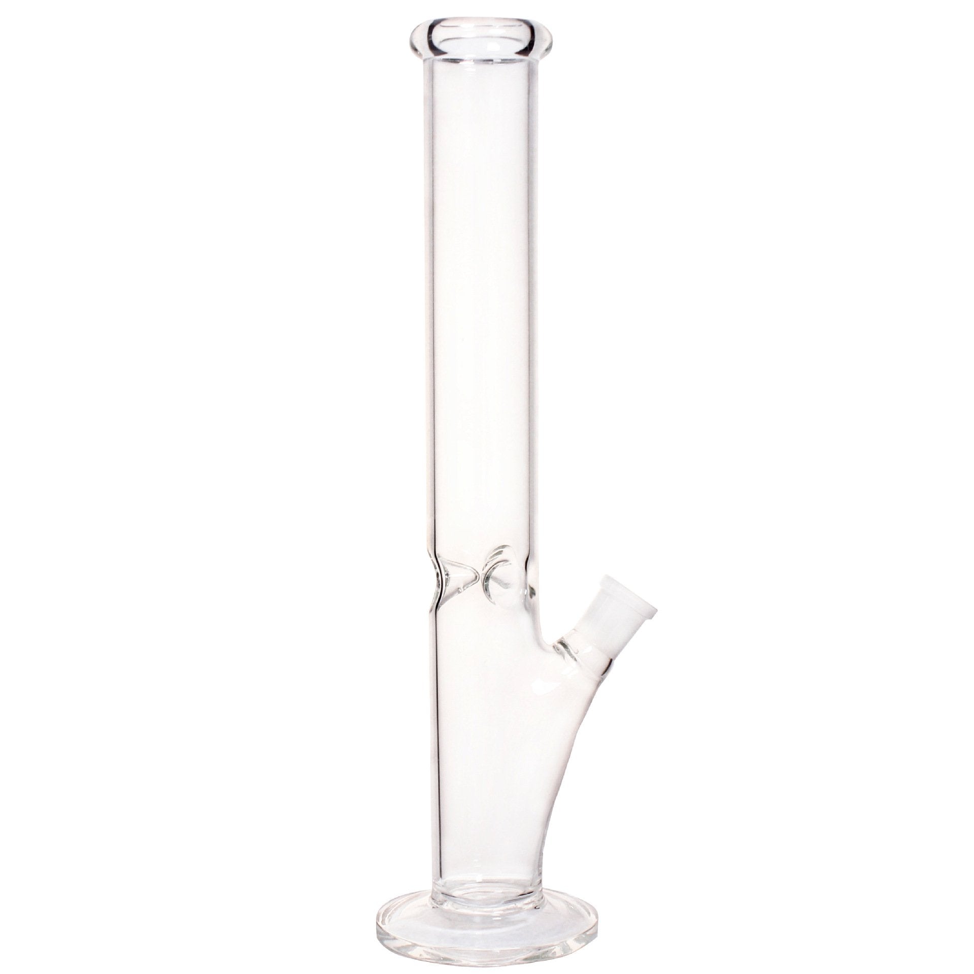 14 Thick Glass Straight Tube Bong w/ Ice Catcher