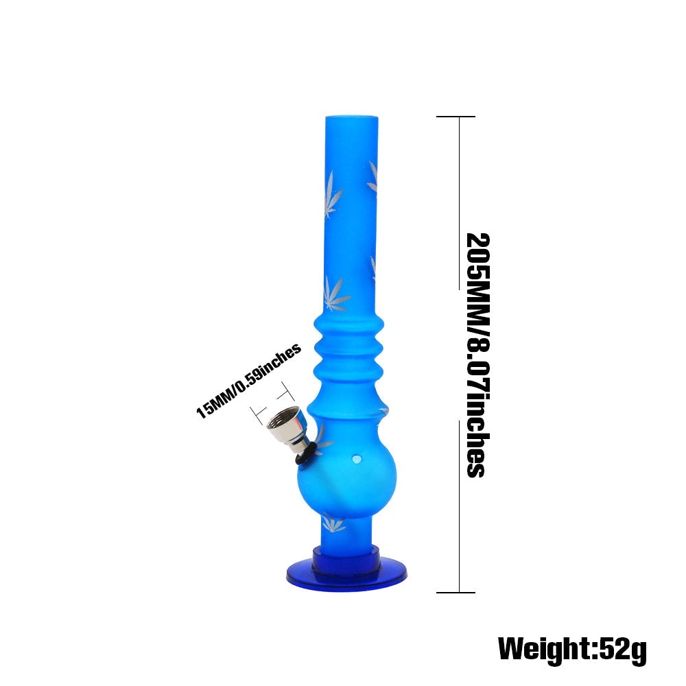 8 Marijuana/Weed Print Acrylic Bong(Random Color)