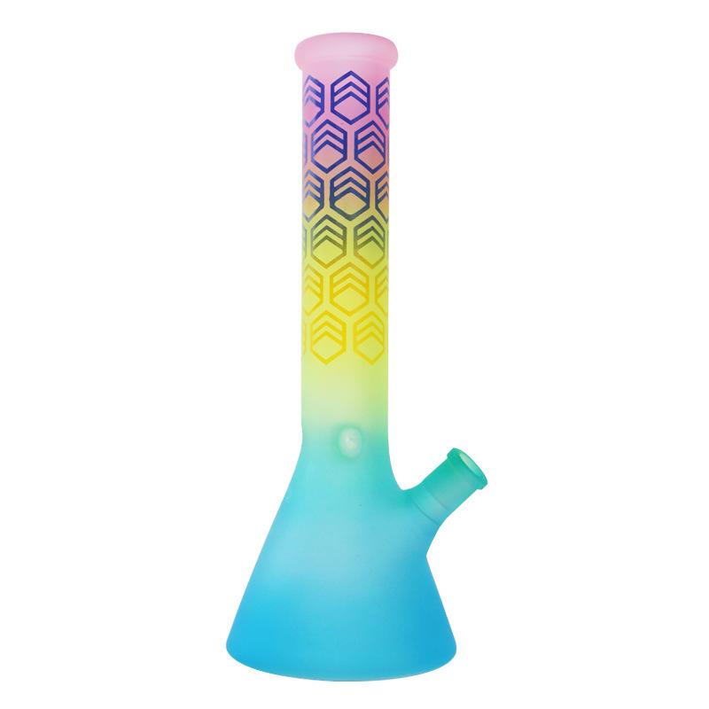 10 Gradient Glass Beaker Bong