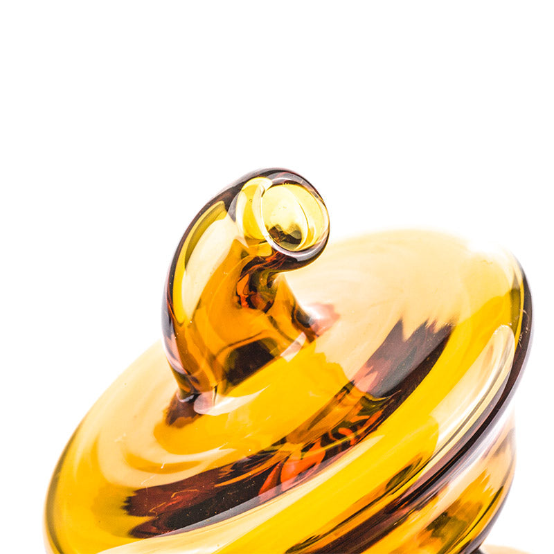 Yellow Glass Dab Carb Cap - PuffingBird AU