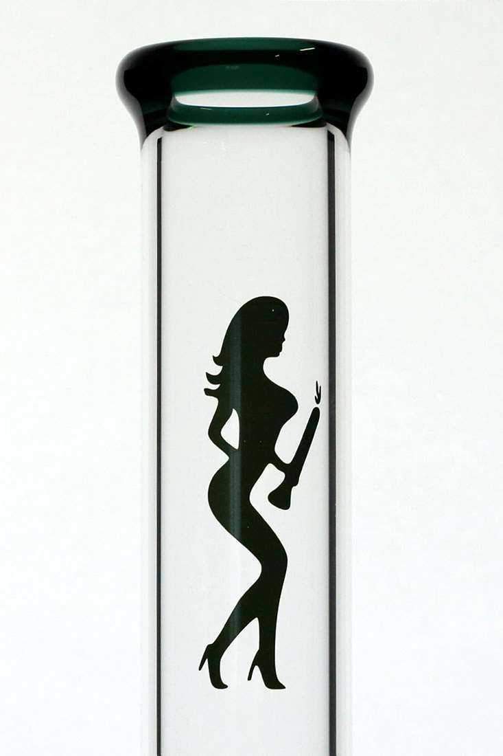 18 volcano 6 arms glass water bong