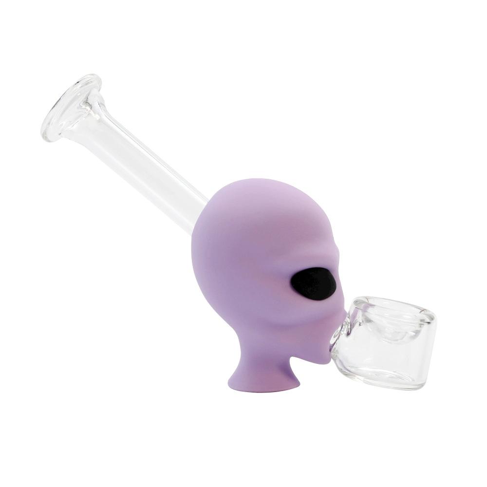 Alien Silicone Bong with Glass Bowl