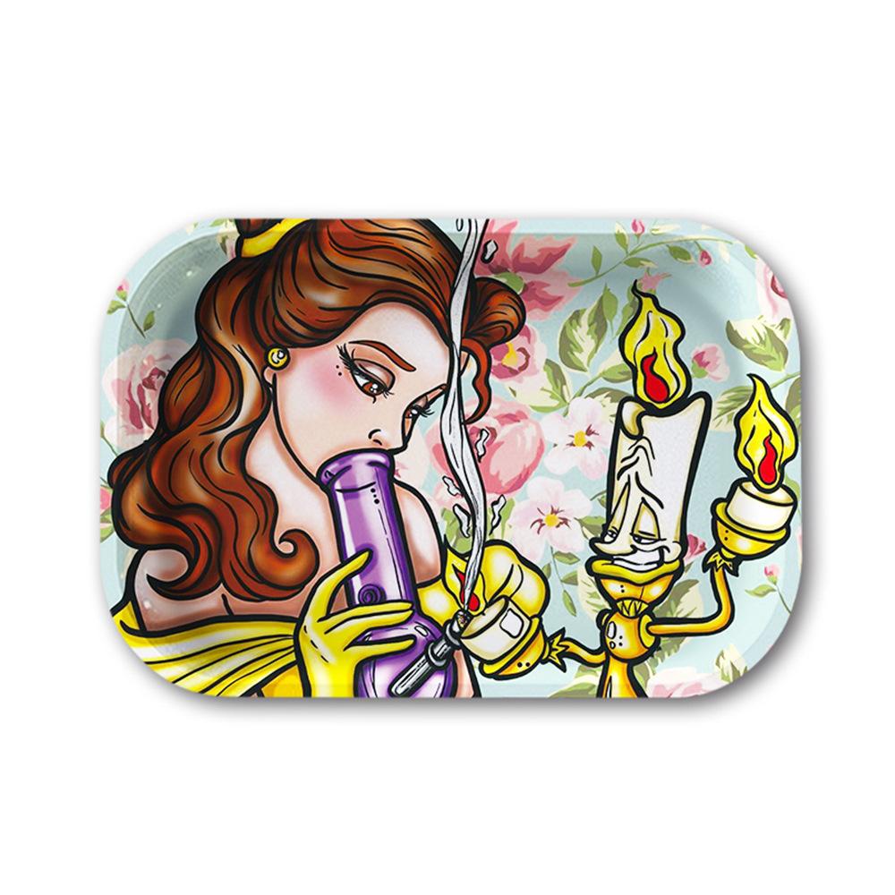 Spot Large Cigarette Plate Metal Rolling Tray