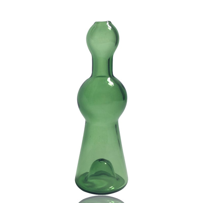 Bell Shape Green Glass Hand Pipe