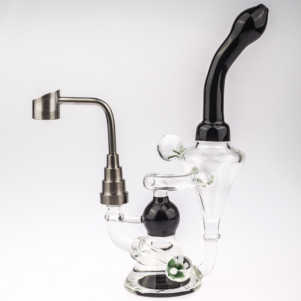 8 Heady Flower Pendant Recycler Dab Rig
