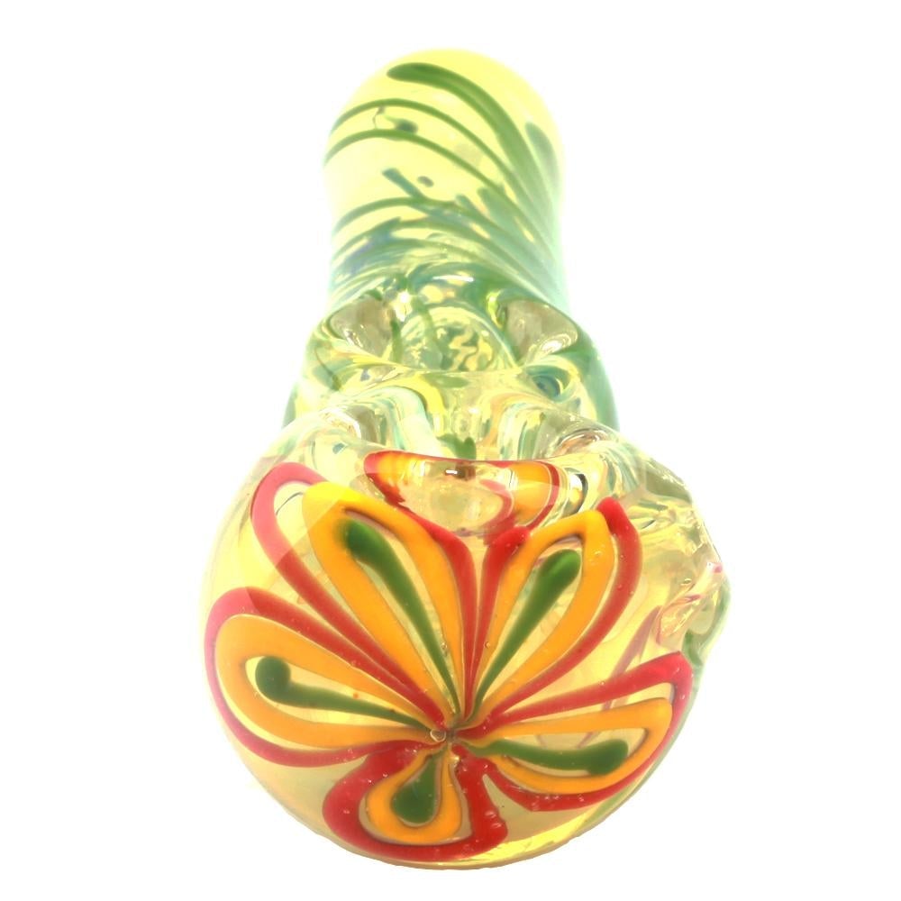 Double Fun Double Bowls Glass Spoon Pipe