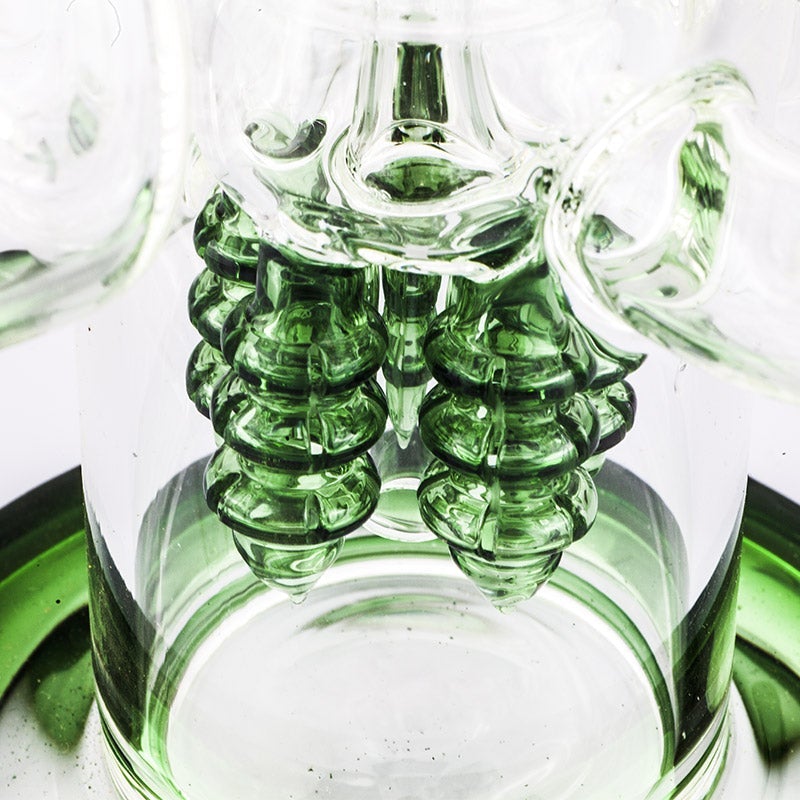 14 Gourd Perc w/ Multi Chamber Glass Bong