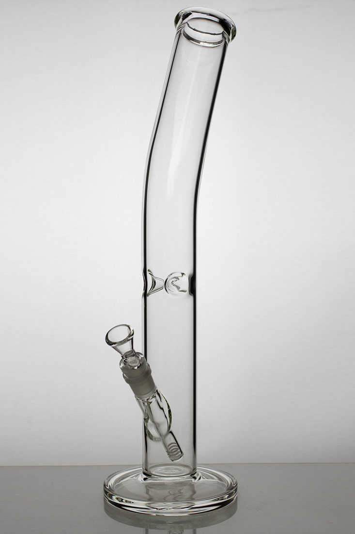 18 clear tube glass water bong