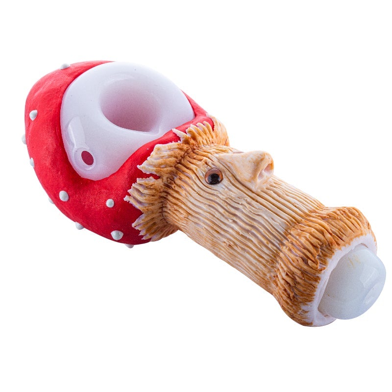 Mushroom Shape Glass Weed Pipe