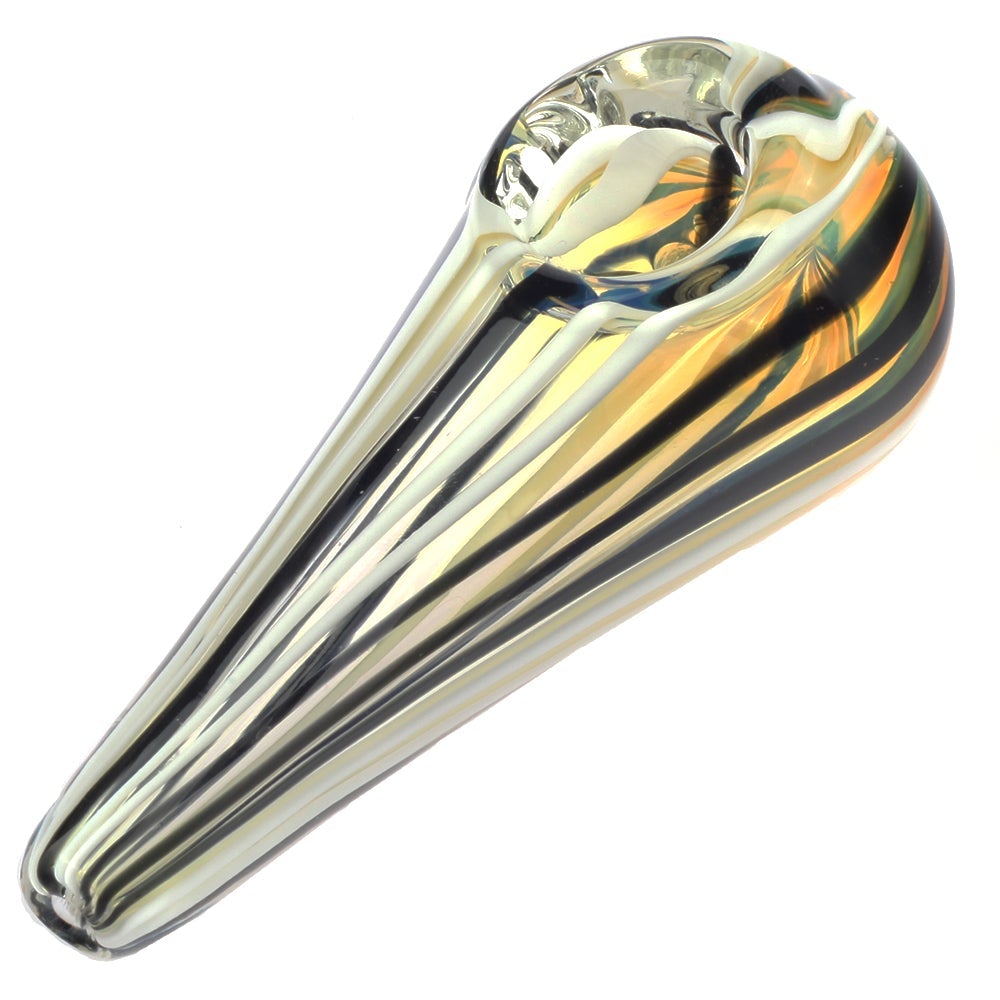 3.3 Mini Fumed Glass Cone Shaped Spoon Pipe