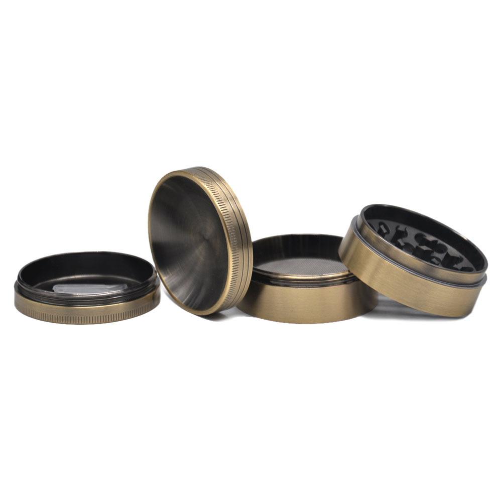 Herb Grinder With Mixing Concave(Ashtray) Lid 4 Layer 63 MM