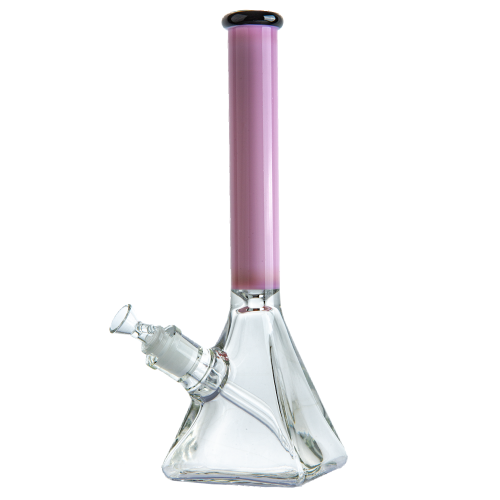 13.8 Square Base Thick Glass Beaker Bong