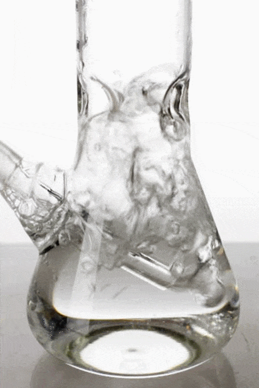 Smoke Arsenal clear glass water bong
