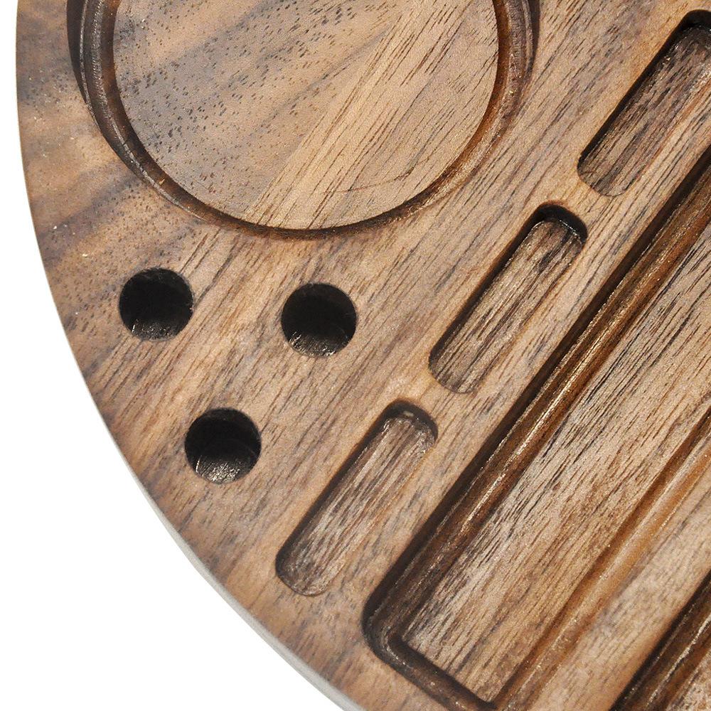 Walnut Solid Wood Cigarette Rolling Tray