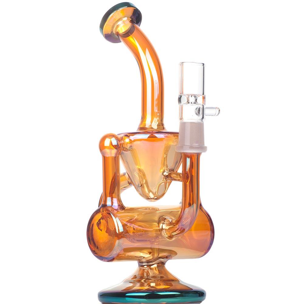 Enail Dab Kit W/ Orange Heady Recycler Dab Rig Bundle