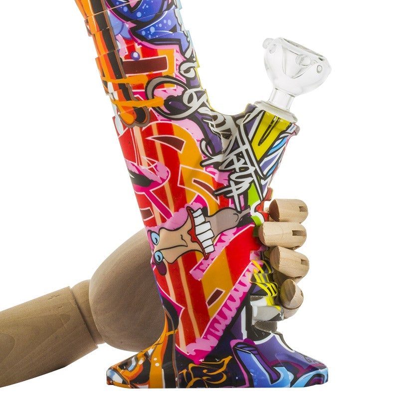 14 Graffiti Detachable Silicone Bong