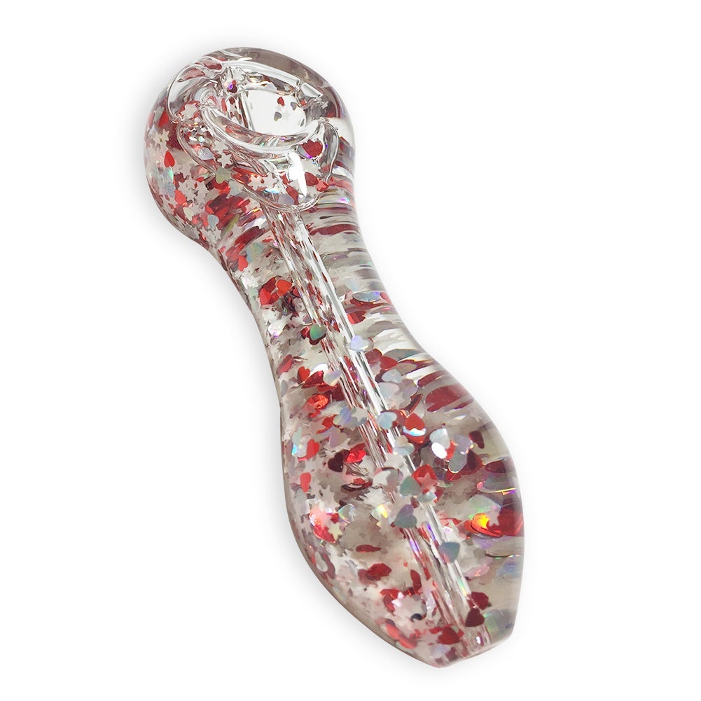 Sparkly Glitter Glass Pipe (Random Color)