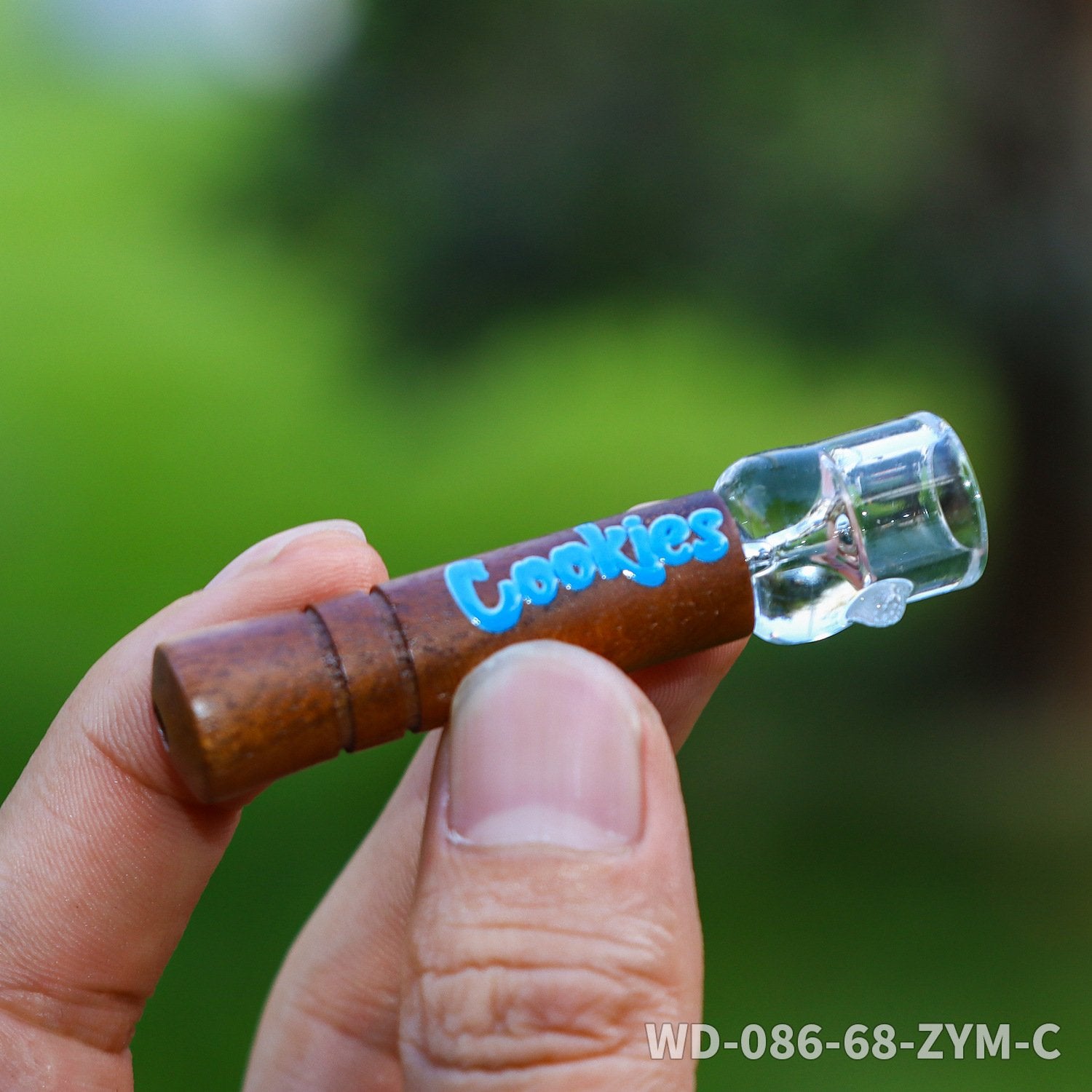 2.64 COOKIES Wood Weed Pipe